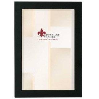 Lawrence Frames Black Wood Picture Frame, Gallery Collection, 4 by 6 