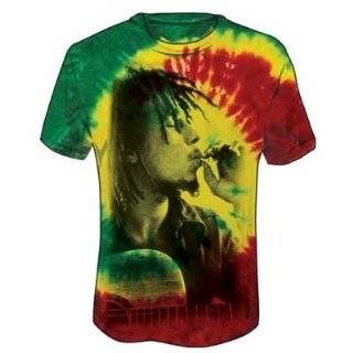  Bob Marley   Rasta Face T Shirt: Clothing