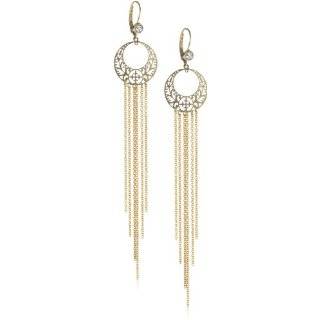  Leslie Danzis Gold Snake Chain Earrings: Jewelry