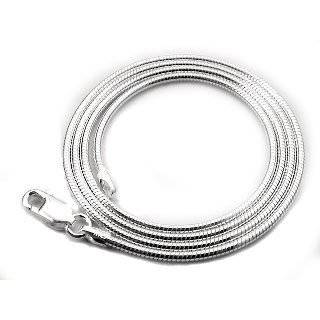    Heavy 3mm Sterling Silver 20 Inch Snake Chain Necklace: Jewelry
