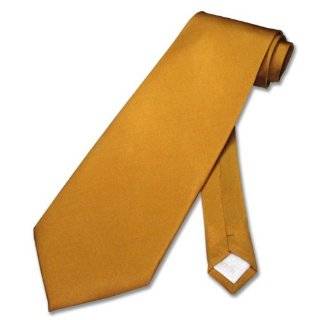  NeckTie Solid GOLD Color Classic Mens Neck Tie: Clothing