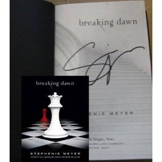 Breaking Dawn Hardback Signed By Stephanie Meyer Twilight Saga