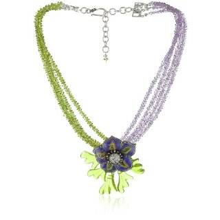  Karen London Natural Stones Flower Sunflower Necklace 