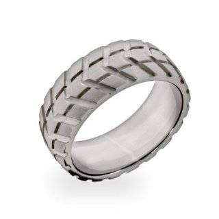 Fathers Day Gifts Bling Jewelry Mens Band Stainless Steel Tire Ring