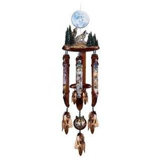 Windsong: Native American Style Hanging Sculpture With Wind Chimes by 