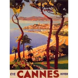 SAINT TROPEZ AIRPLANE TRAVEL FRANCE FRENCH LARGE VINTAGE POSTER REPRO