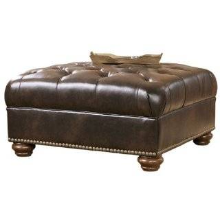   Ottoman Belle Designer Style Fabric Tufted Coffee Table Ottoman