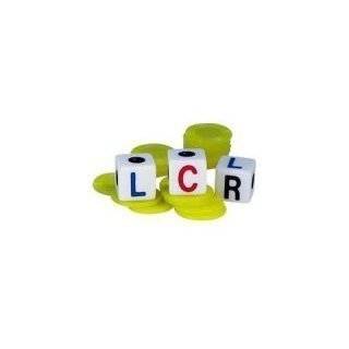  LCR Dice Game (Yellow Chips) Toys & Games