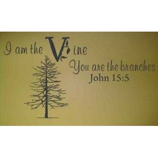  I am the Vine You are the Branches ~John 155   Vinyl Wall 