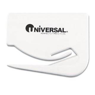 Universal THREE Pack WHITE Letter Opener / Slitter. UNV31803