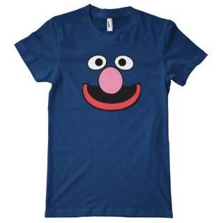  Sesame Street Series   Cookie Monster Face Jersey Cotton T 