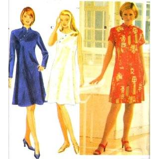 Simplicity Sewing Pattern 7114 Misses Asian Inspired Dress, Size Z 