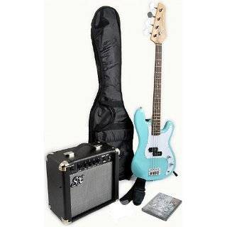  SX Ursa 2 PK RN Black Bass Guitar Package w/Amp, Carry Bag 