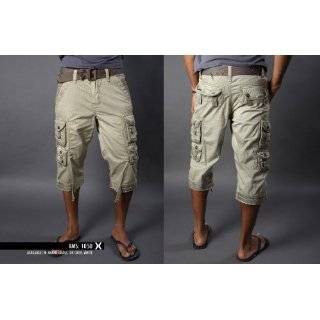  X Ray Mens Classic Cargo Shorts  Color White: Clothing