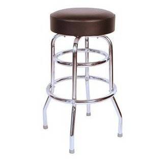 Commercial Grade Black Restaurant Swivel Bar Stool   Made in USA