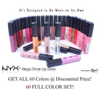  NYX Round Long Lasting Lip Gloss 36pc Full Size (in 36 