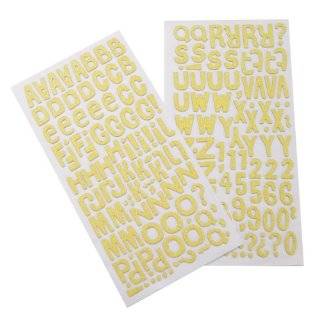   Crafts Thickers Glitter Chipboard Letter Stickers, Niki Riki Sunflower