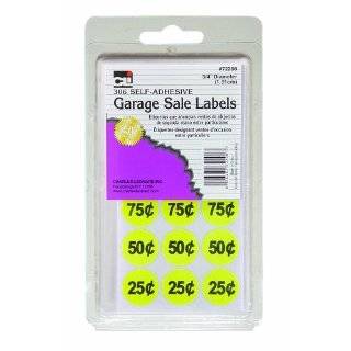  216 Preprinted Price Garage Sale Labels (Asst Colors 