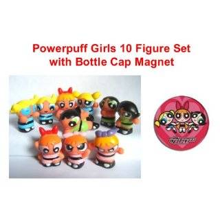 Powerpuff Girls 10 Piece Figure Playset Featuring 10 Power Puff 1 