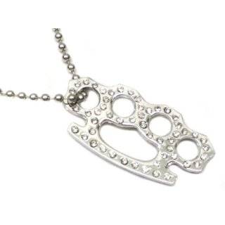  Bling Brass Knuckles Necklace Jewelry