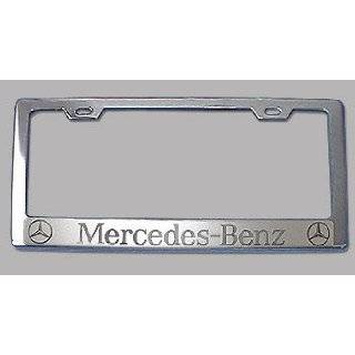 Premium Heavy Metal Mirror Chrome MERCEDES(H) License Plate Frame with 