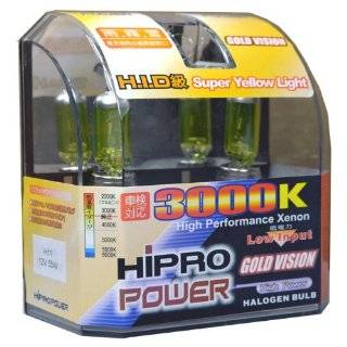 Hipro Power H11 55W 3000K Golden Yellow Xenon HID Halogen Fog Light 