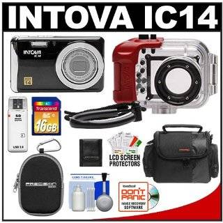 Intova IC14 Sports Digital Camera with 180 Waterproof Housing (Black 