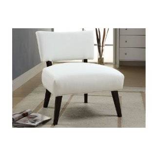 White Simple Modern Design Armless Accent Chair