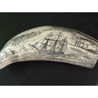  Brunswick Sailing Ship Scrimshaw Whale Tooth Replica: Everything Else