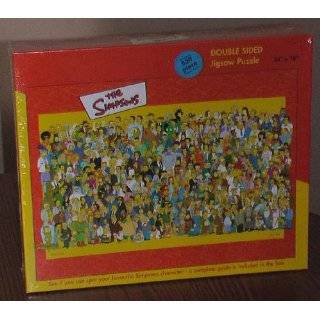 Simpsons Springfield Characters Double Sided Jigsaw Puzzle