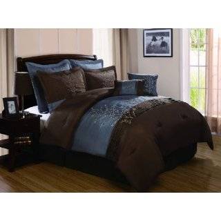   Comforter Set Bedding in a bag, Aqua Blue   Queen: Home & Kitchen