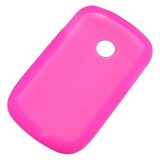  TPU Skin Cover for LG 800G, Argyle Hot Pink: Cell Phones 