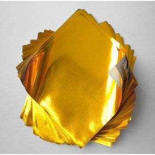  Foil Origami Paper  Red 3.5 Inch Square 100 Sheets: Home 