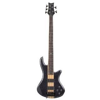 Schecter Stiletto Elite 5 Bass Guitar (5 String, See Thru Black)