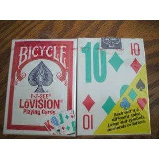 Decks Bicycle Lo Vision Easy to See Playing Cards Low