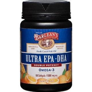 Barleans Organic Oils Fresh Catch Fish Oil, ULTRA EPA DHA, Orange 