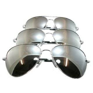  SBL Aviator Sunglasses W/ Chrome One Way Mirror Lens & w 