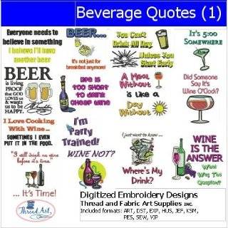   : Digitized Embroidery Designs   BBQ Quotes(1): Arts, Crafts & Sewing