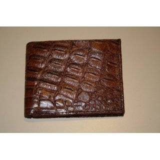   Design Genuine Leather Bi Fold Mens Wallet Card Picture Pockets Brown