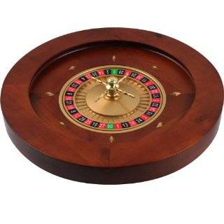 Trademark Poker 19.5 Inch Deluxe Wooden Roulette Wheel