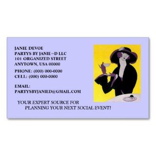 SOCIAL EVENT PARTY PLANNER/PLANNING BUSINESS CARDS
