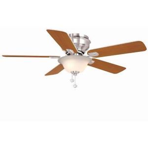 Hampton Bay Hawkins 44 Inch Hugger Ceiling Fan With Light Kit