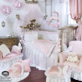 Glenna Jean Baby Girl Princess Chic Victorian Crib Nursery Bed Quilt Bedding Set