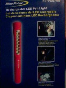 blue point rechargeable pen light