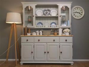 Solid Pine Shabby Chic Painted Welsh Dresser Kitchen Unit