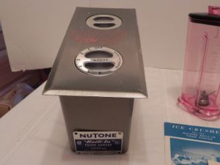 Nutone Built in Food Center Model 221 with Blender and Ice Crusher New in Box