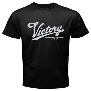 Victory Signature Retro Style Racing Cruiser Bobber Motorcycle New T Shirt