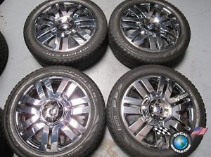 08 11 Ford Edge Factory 20" Chrome Clad Wheels Tires Rims 3701 Pirelli