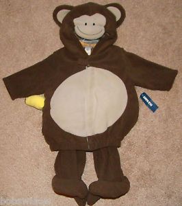 Sz 0 6M Old Navy Monkey Halloween Costume Outfit Baby Boy 0 3 6 Month New