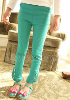 New Kids Toddlers Girls Lovely Leggings Pants Trousers sz2 7Y 3 Color Choose